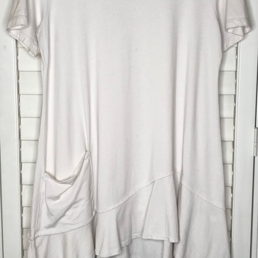 Logo by Lori Goldstein Top Roller Coaster Hem M EUC